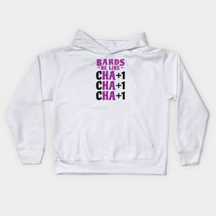 Funny Bard Charisma Stats Kids Hoodie